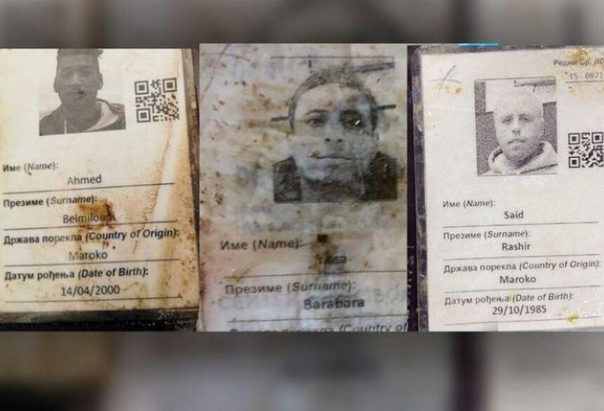 Documentos pertencem a três marroquinos. Há ainda um egípcio que portava documentação
