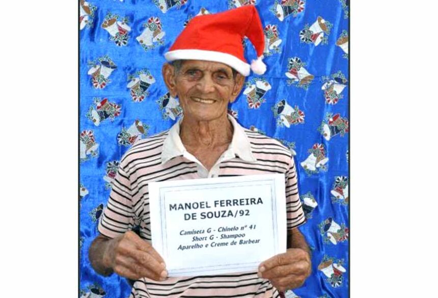Manoel Ferreira de Souza tem 92 anos