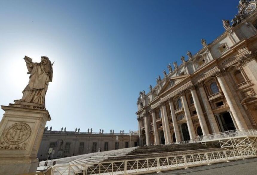 Vista da geral da Praça São Pedro, no Vaticano