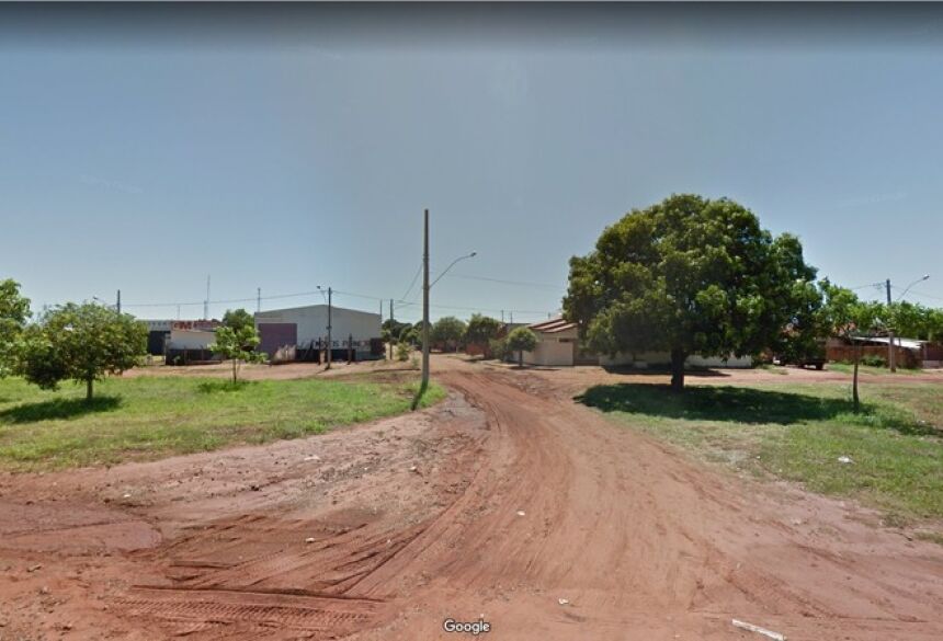 Rua em que crime foi registrado, em Bataguassu (MS)  Foto: Google Street View/Reprodução