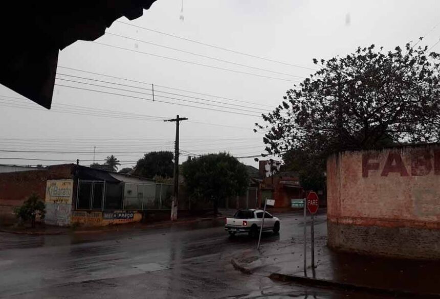 Tempo chuvoso em Fátima do Sul com possibilidade de chover 25 mm