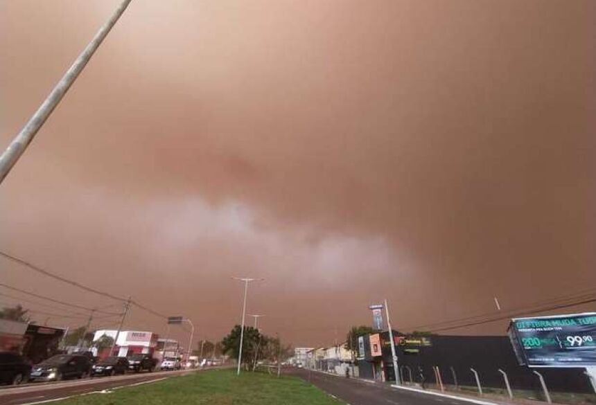 Tempestade de areia pode retornar a Mato Grosso do Sul - Crédito: Silas Lima