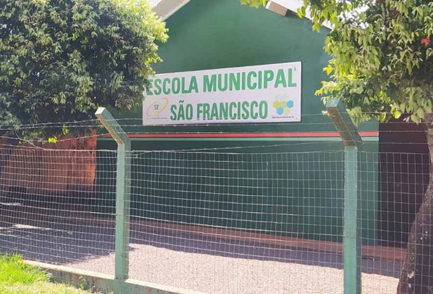 Escola Municipal São Francisco, localizada no bairro Centro Educacional. FOTO: WASHINGTON LIMA / FÁTIMA EM DIA