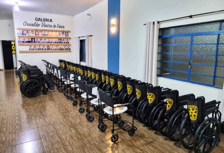 Rotary Club de Fátima do Sul adquire 50 cadeiras de rodas destinadas à Pessoas necessitadas