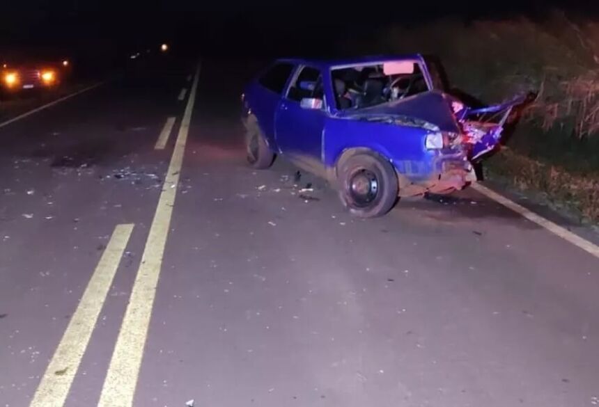 Homem morre e outro fica ferido após colisão em rodovia  Foto: Osvaldo Duarte / Dourados News