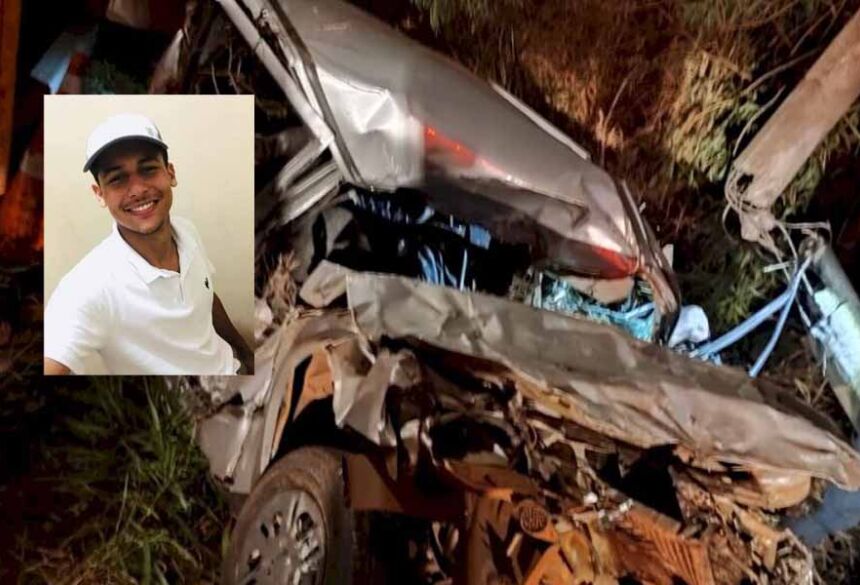 Matheus de Albuquerque Nobre, 23 anos, morreu após acidente de trânsito ocorrido poer volta das 23 horas, deste domingo, dia 24 de julho