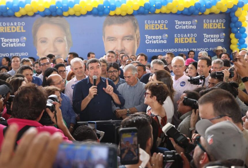 Riedel durante a convenção do PSDB que o confirmou como candidato Foto: Saul Schramm