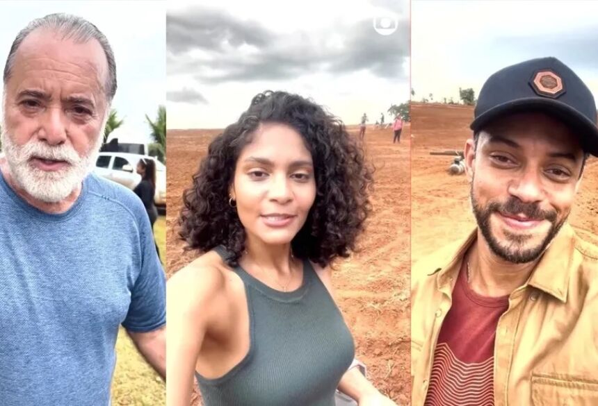 Atores anunciaram o nome da nova trama hoje.  Foto: TV Globo/Reprodução