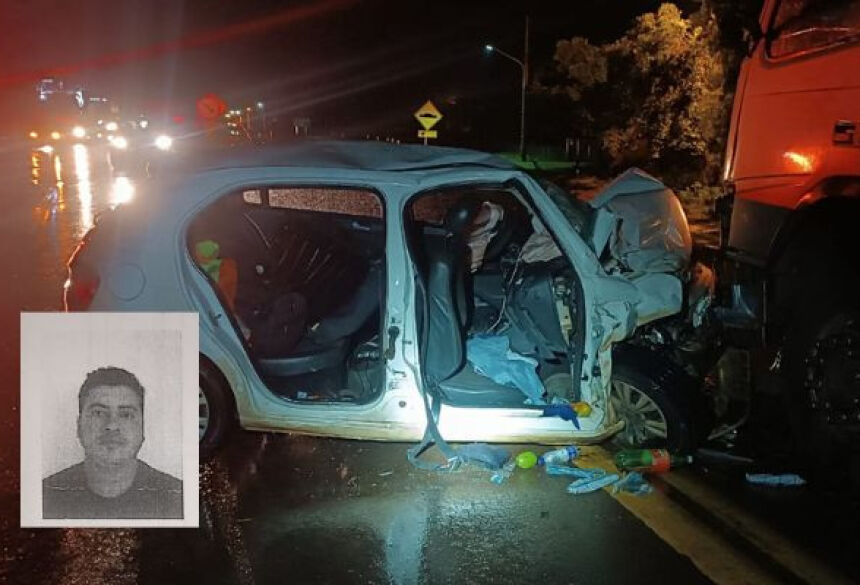 Rogério conduzia o carro e morreu; Foto: Ligado Na Redação