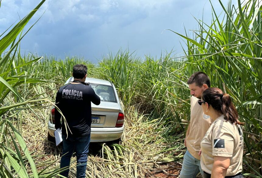 Local onde o carro foi encontrado com o corpo - Foto: Jornal da Nova