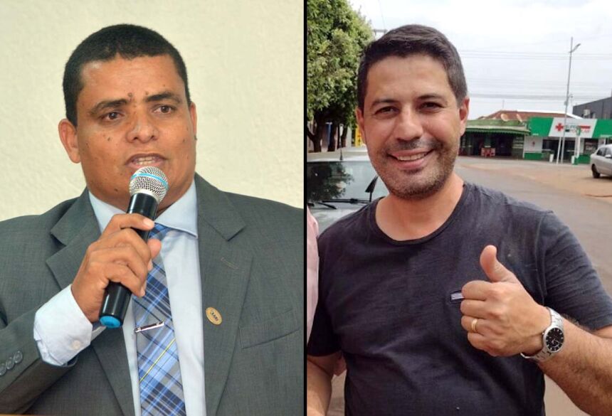 José Machado da Silva, popular Duda e Cleber Dias da Silva, ambos pré-candidatos a sucessão do prefeito Marquinhos do Dedé Imagem: Divulgação/Arquivo