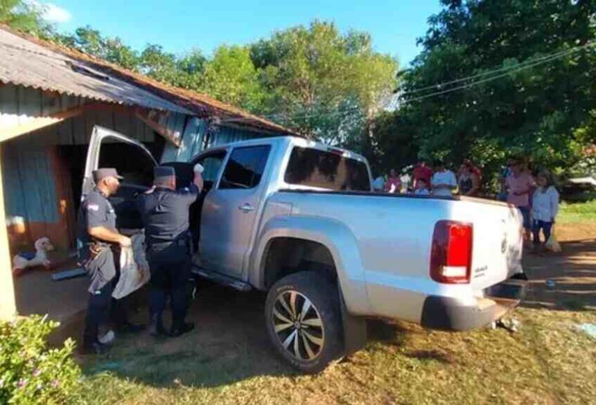 Vítima bateu contra residência (Foto: reprodução, Polícia Nacional)