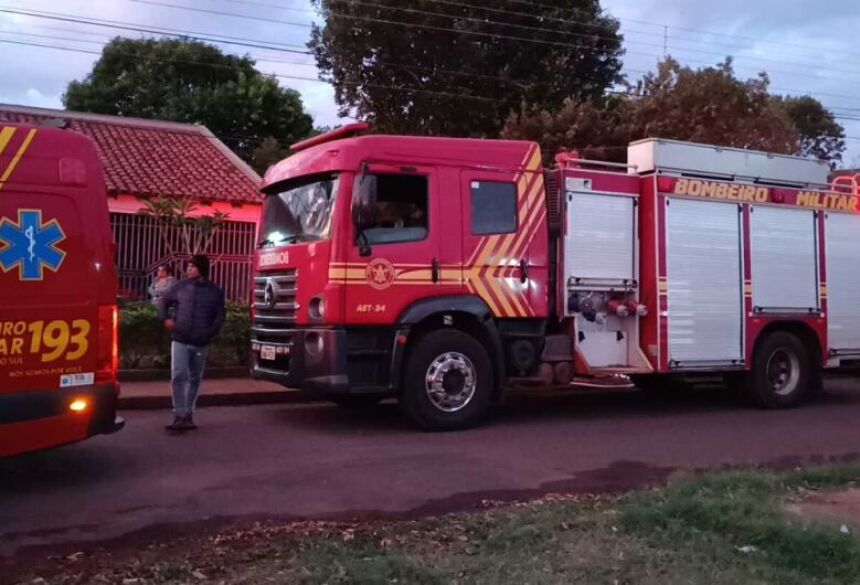 Incêndio ocorreu no Jardim Água Boa - Crédito: Dourados News