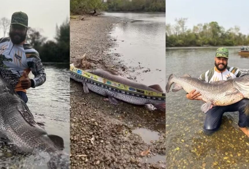 Pescaria rendeu maior feito para o pescador.  Foto: Arquivo pessoal