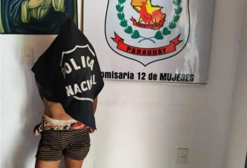 Brasileira foi levada para a 12ª Delegacia de Mulher; Foto: Polícia Nacional