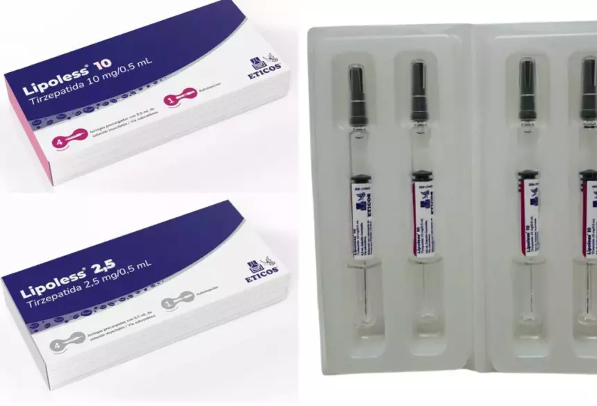 Medicamento Lipoless, vendido no Paraguai (Foto: Divulgação/Eticos)
