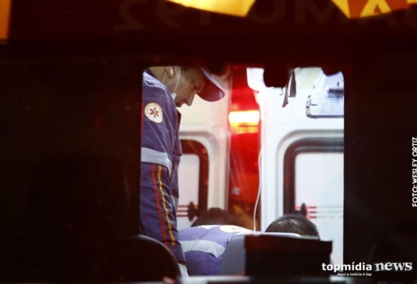 Samu prestou socorro / Foto: Wesley Ortiz / Top Mídia News