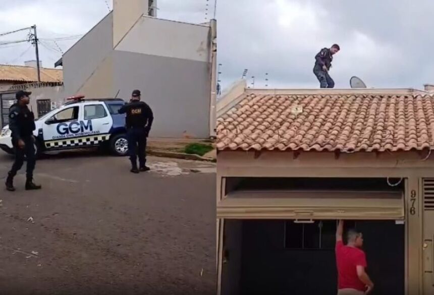 Ação da PM e GCM durante tentativa de roubo no Aero Rancho / Reprodução/Repórter Top