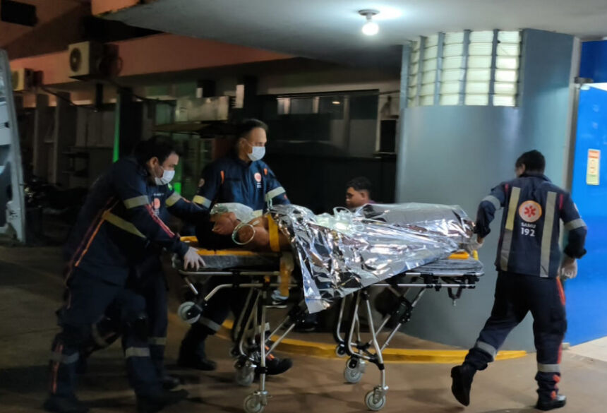 Rogério chegou em estado grave ao Hospital da Vida; Foto: Leandro Holsbach