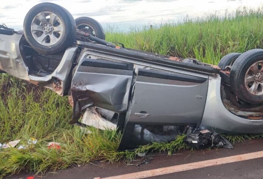 O acidente ocorreu na tarde desta segunda-feira. (Foto: Fala Povo, Midiamax)