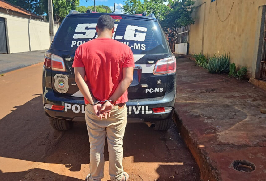 Autor foi detido poucas horas depois do crime, no Jardim Monte Líbano; Foto: Sidnei Bronka/Ligado Na Notícia