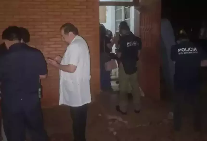 Peritos no local do crime; Foto: Polícia Nacional
