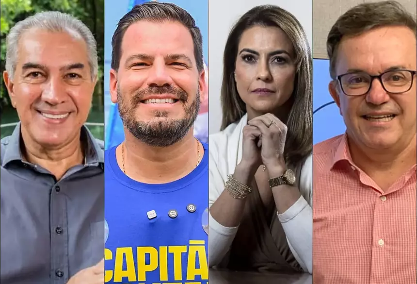 Reinaldo Azambuja, Capitão Contar, Soraya Thronicke e Vander Loubet - Redes Sociais/PT/Folha de S.Paulo