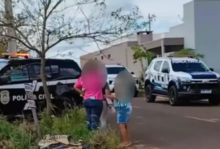 Polícia acionada ao local - Crédito: (Portal da Cidade Caarapó)