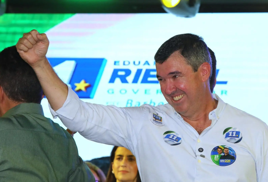 Eduardo Riedel é reeleito governador de MS no 1° turno das eleições. (Foto: Saul Schramm/Divulgação)