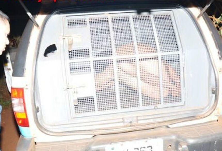 Homem preso após tentativa de estupro - Foto: Maracaju Speed