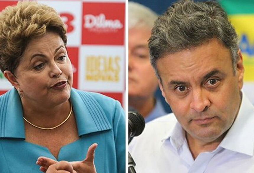 Os candidatos à Presidência da República, Dilma Rousseff (PT) e Aécio Neves (PSDB)