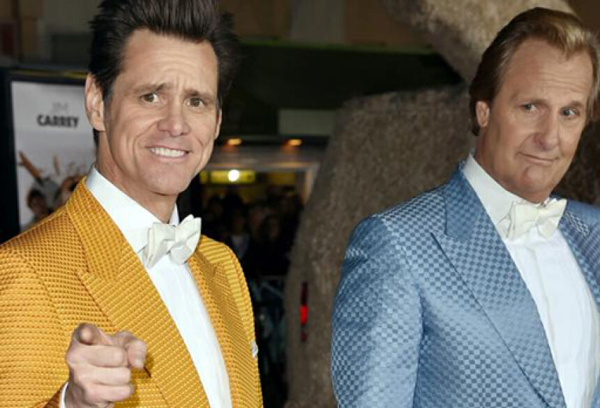 Jim Carrey e Jeff Daniels lançam ‘Debi e Lóide 2’ (Getty Images)