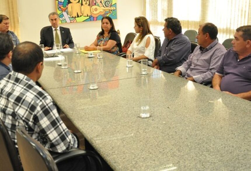 Prefeita Maria Viana e Vereadores durante reunião com o Governador. Foto: Eliton Santos