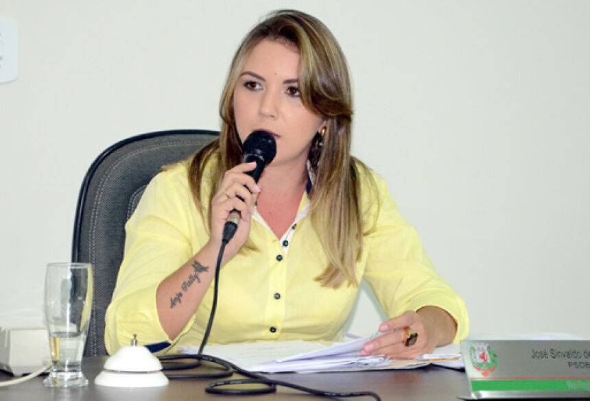 Presidente do Legislativo Municipal de Deodápolis - KARENN RAMSDORF - Foto: Rogério Sanches / Fátima News