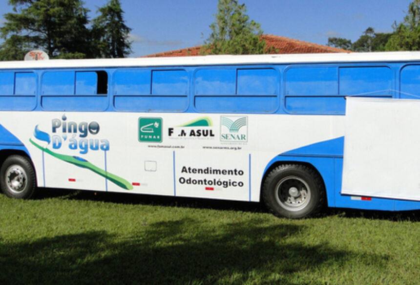 Unidade móvel do Projeto Pingo D’Água, de atendimento médico-odontológico gratuito, atenderá o Distrito de Culturama e Fátima do Sul