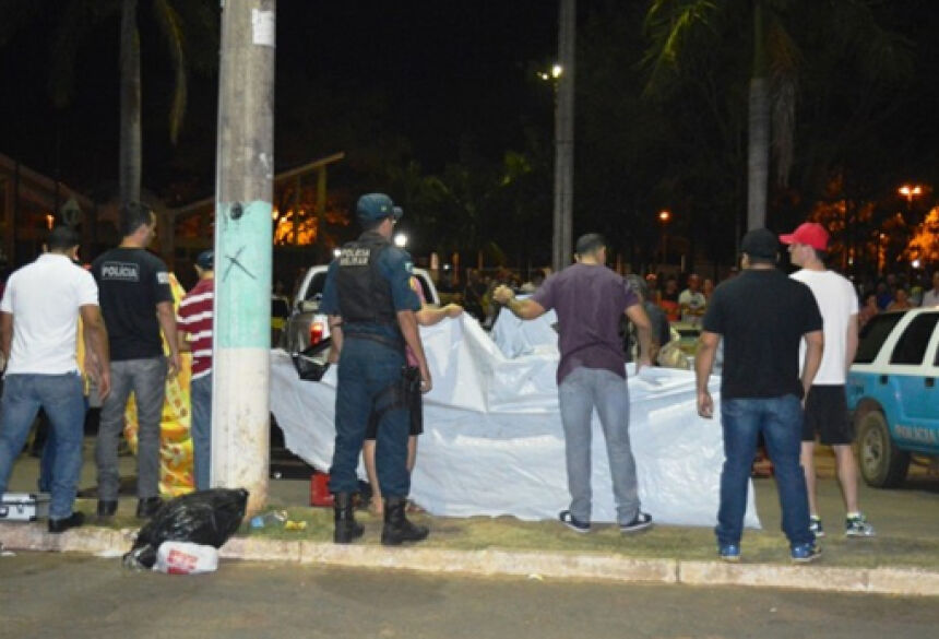 Jovem foi morto em frente da esposa e da filha - Foto: Alisson Silva/Edição MS
