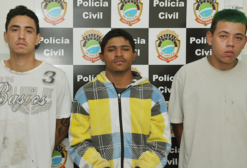 Willian da Silva Santos, 22 anos, Rogério Lorenço dos Santos, 22 anos e Wesley Alexandre Martins Santos, 21 anos