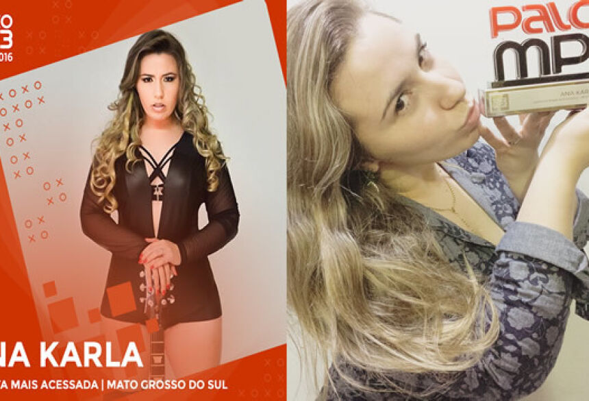 Gloriadouradense Ana Karla ganha prêmio destaque nacional como artista mais acessada site Palco MP3