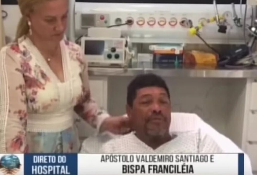 Apóstolo Valdemiro Santiago postou vídeo sobre ataque em culto (Foto: Reprodução)