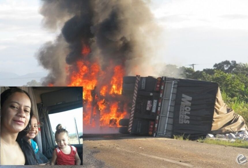 Foto: Circuito MT - Mãe e filhas, de Rio Verde (MS), morrem carbonizadas em acidente no Mato Grosso (MT)
