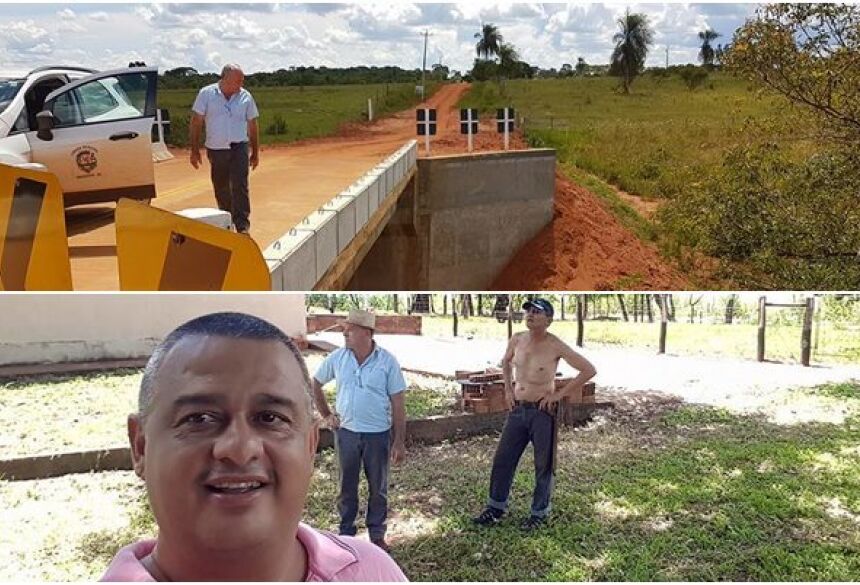 Presidente da Câmara e Prefeito 'curtiram' o feriado trabalhando na Zona Rural em DEODÁPOLIS
