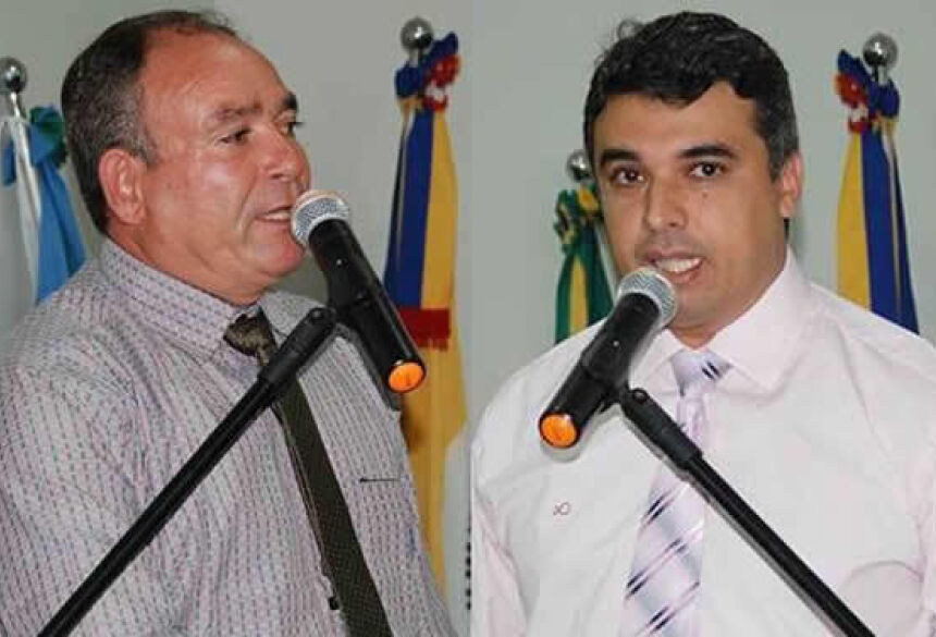 Vereadores Carmo Felismino da Silva (Sacolão) – PV e Milton César Gomes – PP – Foto Adauto Dias / glorianews
