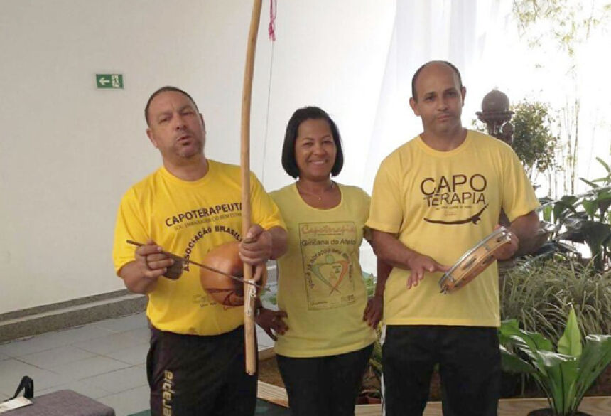 Mestres Elias e Gilvan criador da capoterapia viaja para Brasília adquirir experiência e capacitação