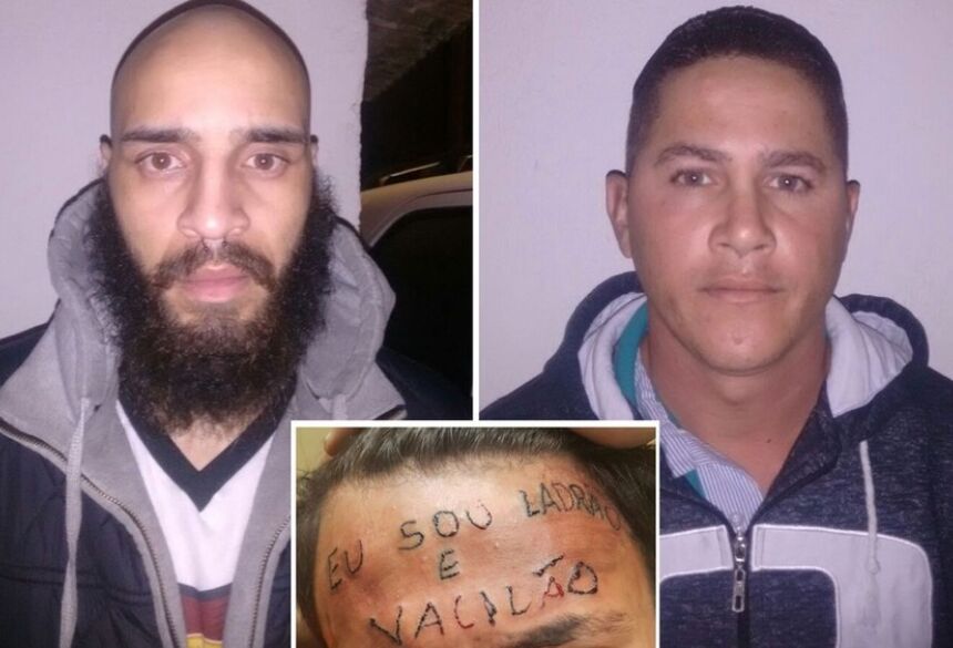 Tatuador Maycon Reis e o vizinho Ronildo Moreira foram presos por torturar adolescente em São Bernardo do Campo - Foto: Divulgação/Polícia Civil