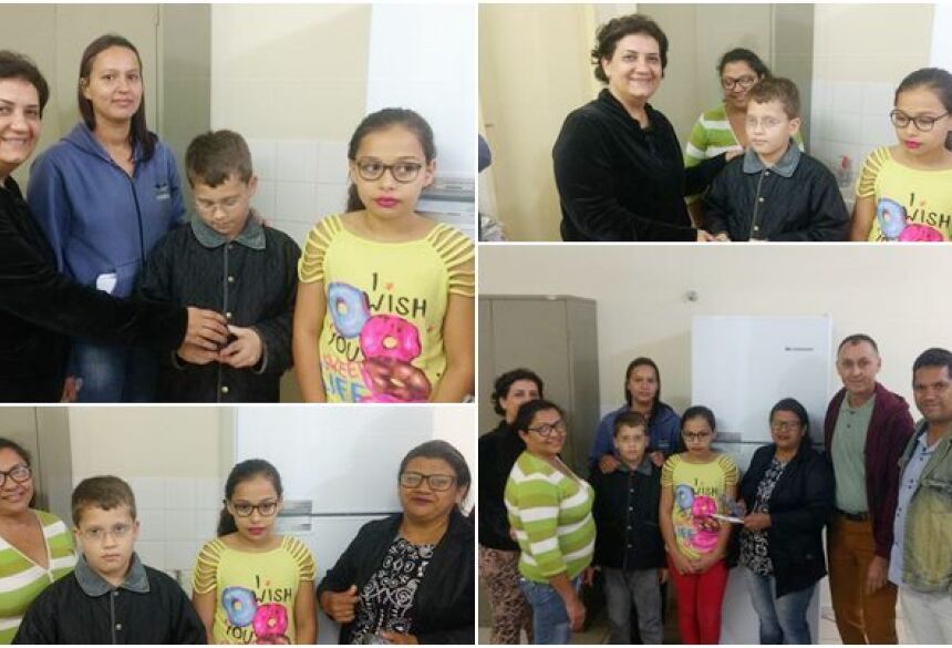 Foto: Eliton Santos - Entrega dos óculos ocorreu na Escola Elizabete Lucena Campos em Deodápolis