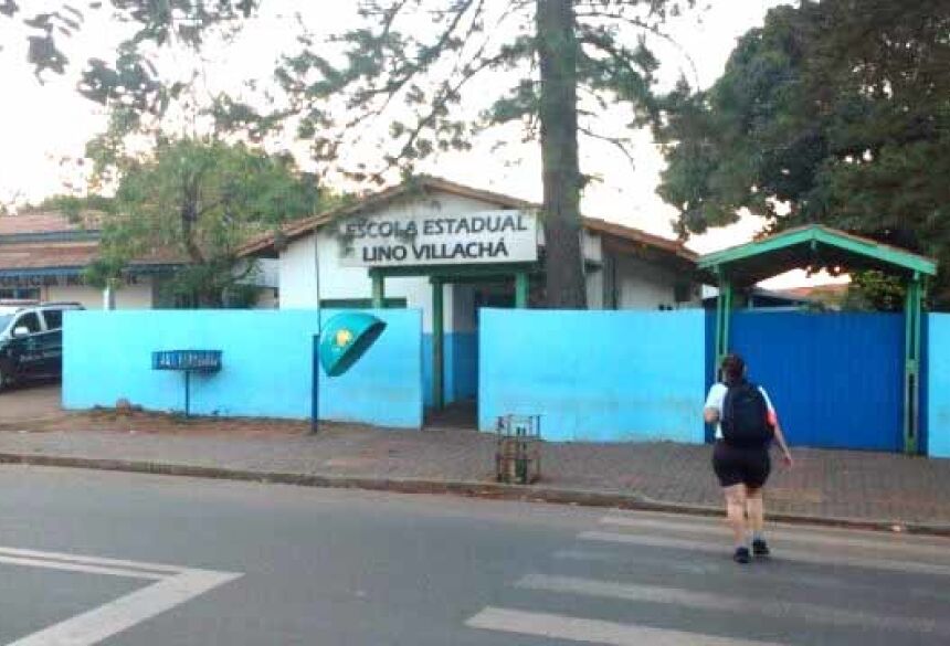 A ameaça ocorreu na Escola Estadual Lino Villachá na terça-feira (29) (Rafael Ribeiro)