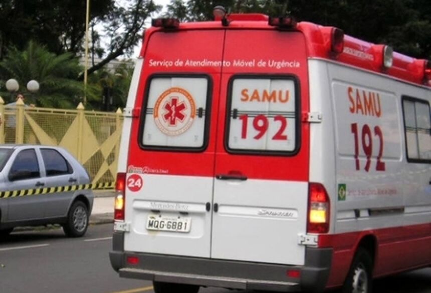 Vítima foi levada pelo Samu para o Hospital Regional - Foto: Nova News