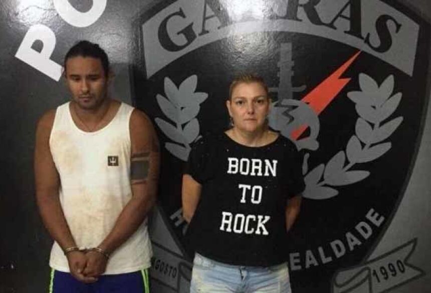 O DJ Mário Diego e Janaina Garcia foram presos