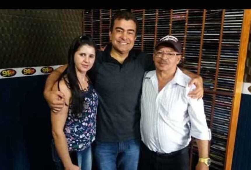 Josiane (nora de Gilberto) Marçal Filho e Gilberto Barreto (Foto: Karol Chicoski/94FM)