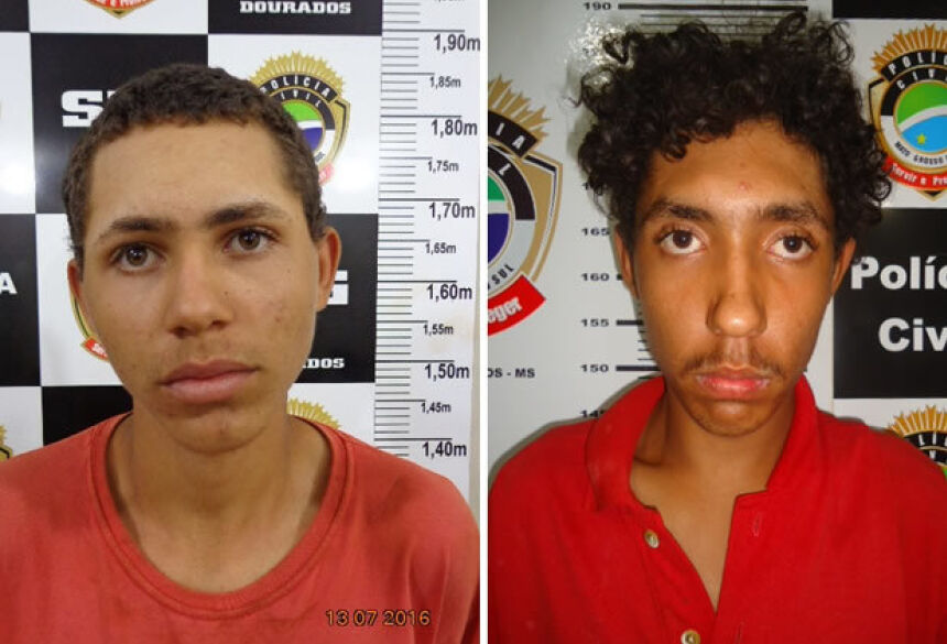 Da esquerda à direita, Lucas Aparecido Rosa da Silva (21) e Luiz Henrique dos Santos Alves (17).